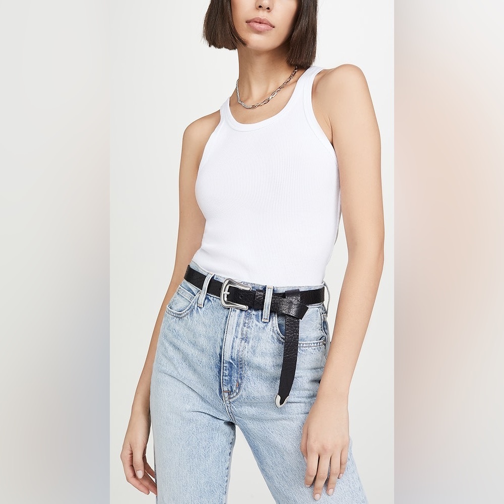 B-Low The Belt Taos Mini Waist Belt in Black & Silver